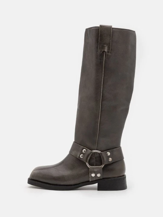 Zdjęcie produktu Kowbojki i obuwie motocyklowe Steve Madden ciemnoszary