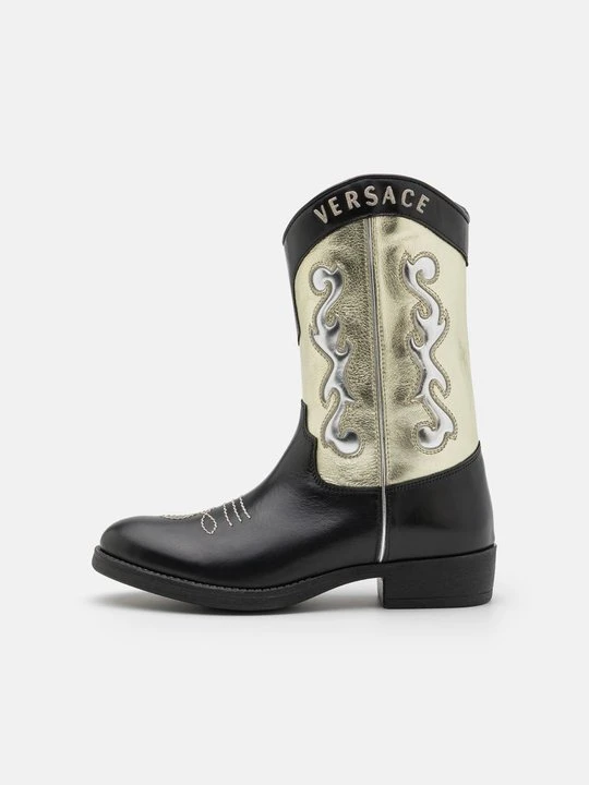 Zdjęcie produktu Kowbojki i obuwie motocyklowe Versace czarny