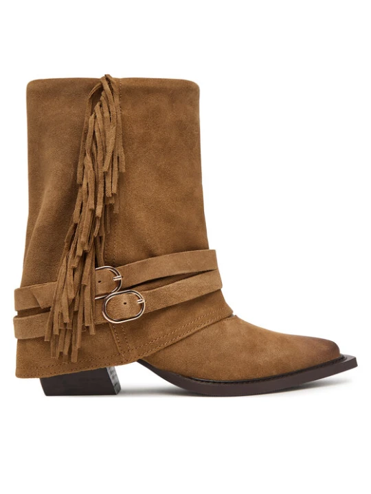 Zdjęcie produktu Kowbojki Steve Madden Hadly 11005190 Brązowy ciemny