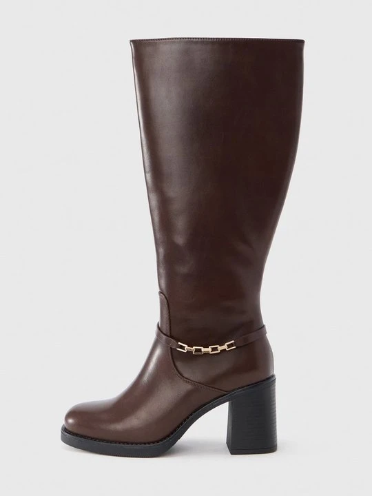 Zdjęcie produktu Kozaki Anna Field Wide Fit By Zalando ciemnobrązowy