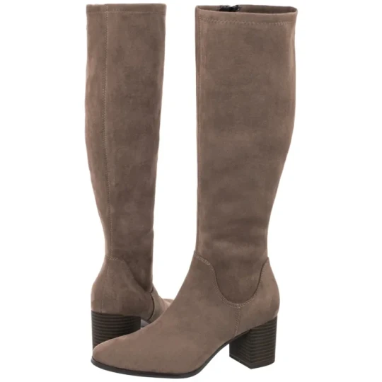 Zdjęcie produktu Kozaki Beżowe 9-25503-45 306 Cafe Stretch Vegan (CP446-c) Caprice