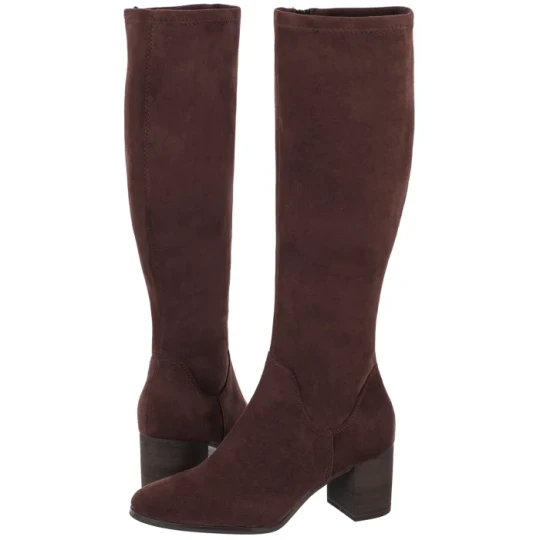 Zdjęcie produktu Kozaki Brązowe 9-25503-45 38A Brown Choco Stretch Vegan (CP446-d) Caprice