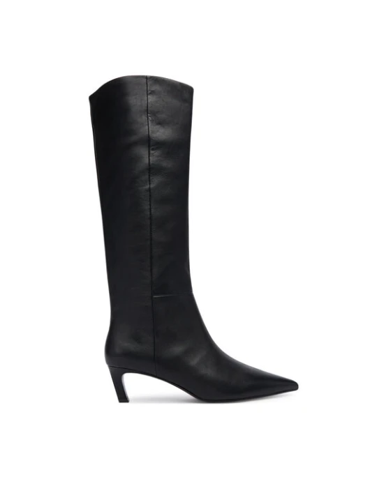 Zdjęcie produktu Kozaki Calvin Klein Ess Kitten Heel Long Boots HW0HW02690 Czarny