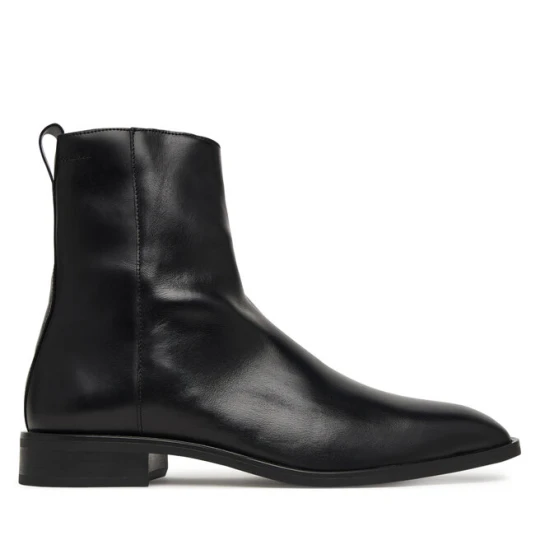 Zdjęcie produktu Kozaki Calvin Klein Slim Clean Zip Boot Lth HM0HM02007 Czarny