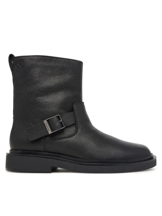 Zdjęcie produktu Kozaki Calvin Klein Sq Rubber Boot Buckle Lth HM0HM02353 Czarny