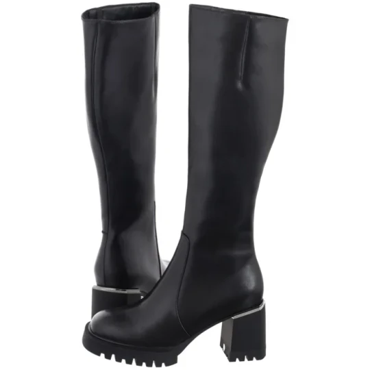 Zdjęcie produktu Kozaki Czarne DKZ6410 / 24 BK (FO134-a) Filippo
