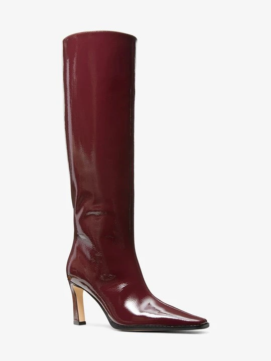 Zdjęcie produktu Kozaki Darrah z lakierowanej skóry Michael Kors OXBLOOD (Czerwony)