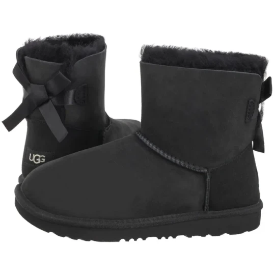 Zdjęcie produktu Kozaki K Mini Bailey Bow II 1017397K BLK (UA119-a) UGG