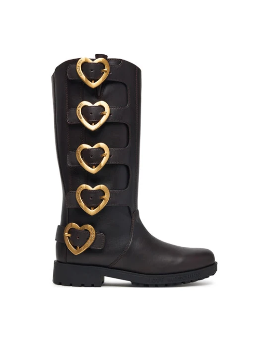 Zdjęcie produktu Kozaki LOVE MOSCHINO JA26134G0PIJ0317 Brązowy ciemny