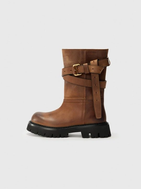 Zdjęcie produktu Kozaki MOSCHINO brązowy