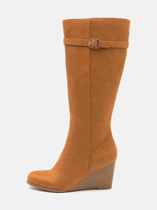 Zdjęcie produktu Kozaki na koturnie Anna Field By Zalando koniakowy