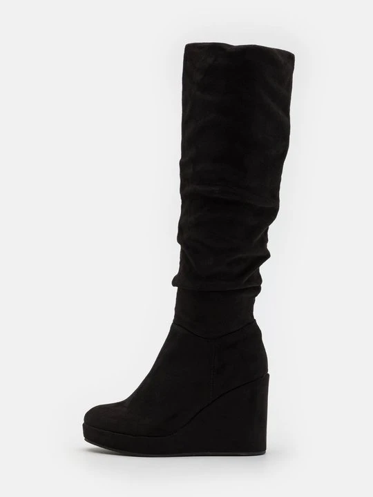 Zdjęcie produktu Kozaki na koturnie Anna Field Wide Fit By Zalando czarny