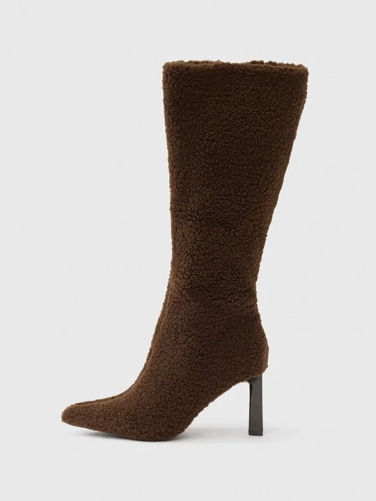 Zdjęcie produktu Kozaki na obcasie Even&Odd By Zalando ciemnobrązowy