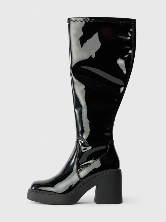 Zdjęcie produktu Kozaki na obcasie Even&Odd Wide Fit By Zalando czarny