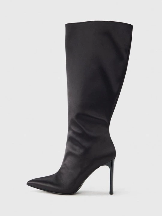 Zdjęcie produktu Kozaki na obcasie Even&Odd Wide Fit By Zalando czarny