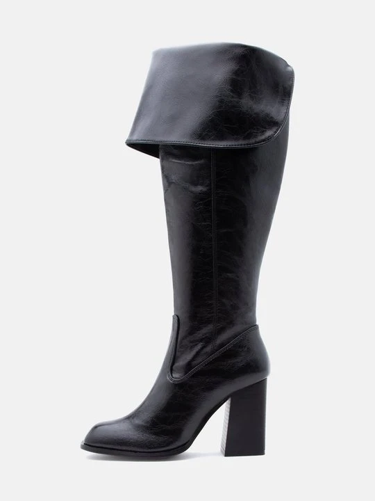 Zdjęcie produktu Kozaki na obcasie Even&Odd Wide Fit By Zalando czarny