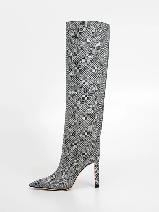 Zdjęcie produktu Kozaki na obcasie Jimmy Choo srebrny