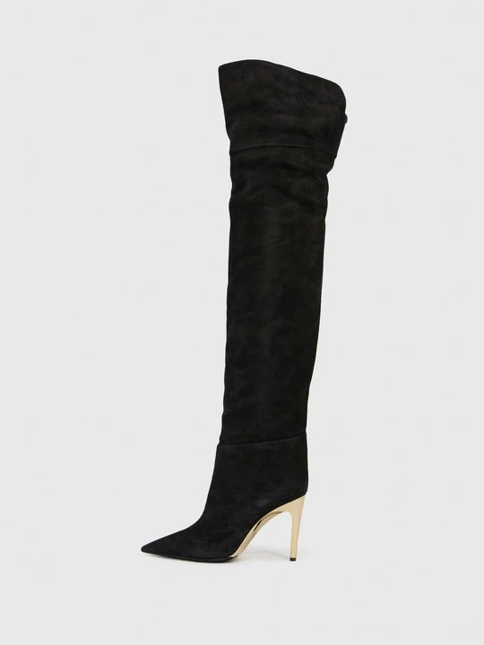 Zdjęcie produktu Kozaki na obcasie Jimmy Choo czarny