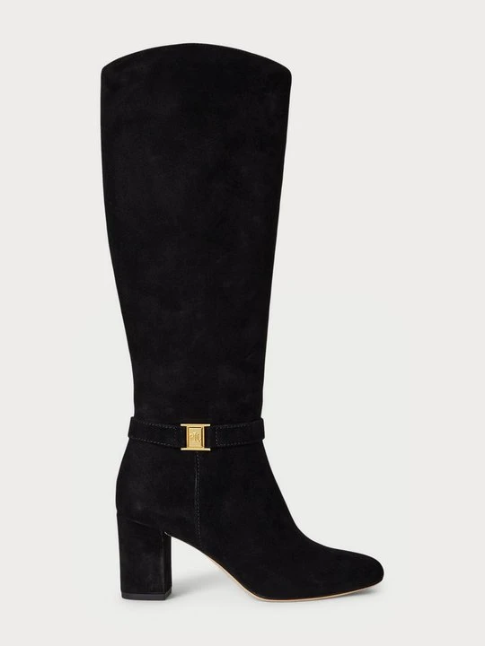 Zdjęcie produktu Kozaki na obcasie Lauren Ralph Lauren czarny