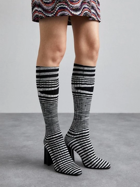 Zdjęcie produktu Kozaki na obcasie Missoni czarny