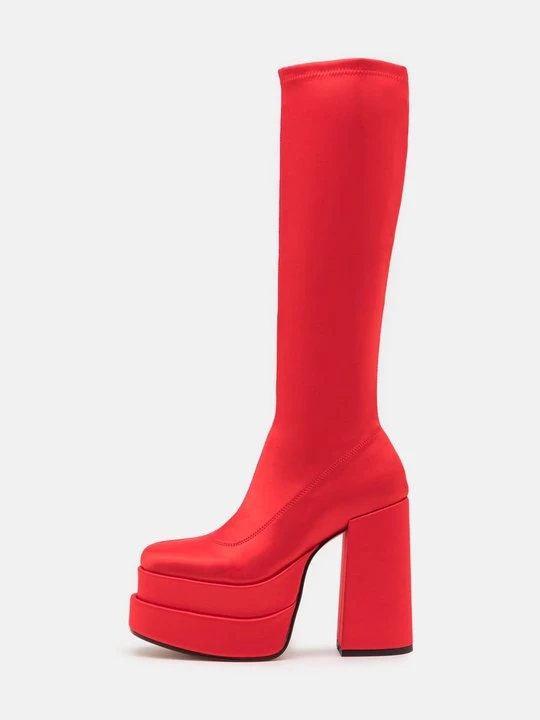 Zdjęcie produktu Kozaki na obcasie Steve Madden czerwony