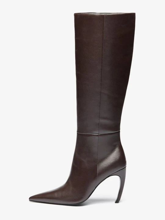 Zdjęcie produktu Kozaki na obcasie Zign By Zalando ciemnobrązowy