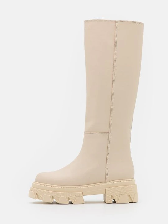 Zdjęcie produktu Kozaki na platformie ALOHAS mleczny