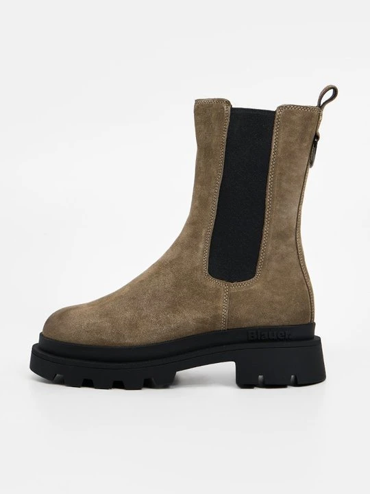 Zdjęcie produktu Kozaki na platformie Blauer taupe