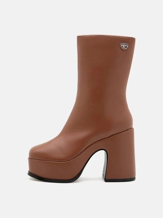 Zdjęcie produktu Kozaki na platformie Chiara Ferragni brązowy
