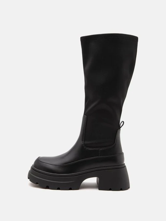 Zdjęcie produktu Kozaki na platformie Even&Odd Wide Fit By Zalando czarny