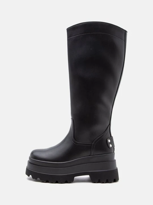 Zdjęcie produktu Kozaki na platformie Even&Odd Wide Fit By Zalando czarny