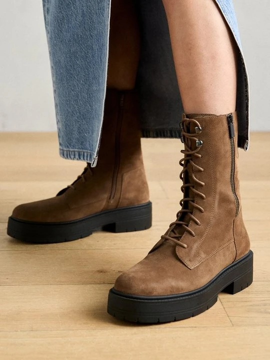 Zdjęcie produktu Kozaki na platformie Geox brązowy