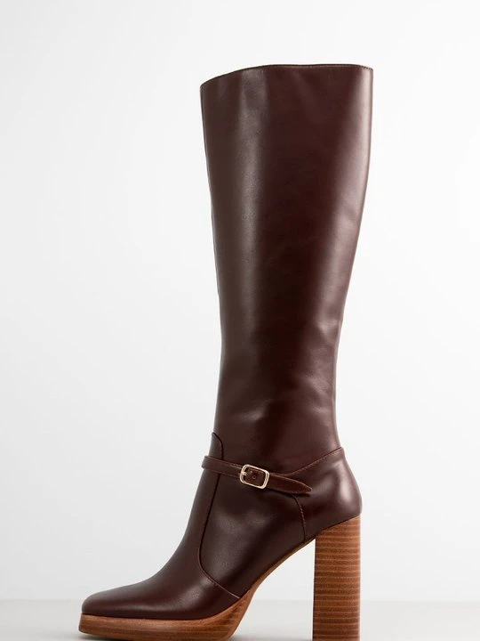 Zdjęcie produktu Kozaki na platformie Jeffrey Campbell brązowy