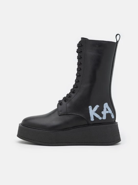 Zdjęcie produktu Kozaki na platformie KARL LAGERFELD czarny