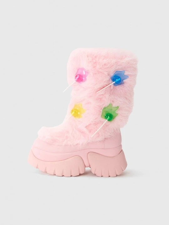 Zdjęcie produktu Kozaki na platformie Koi Footwear różowy