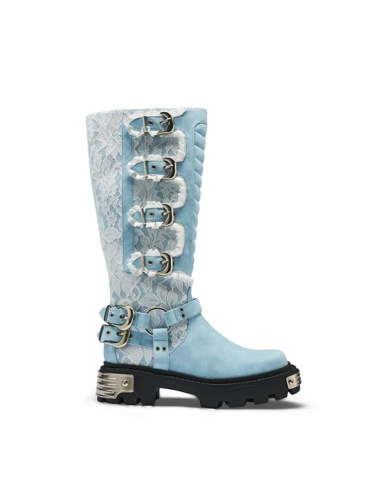 Zdjęcie produktu Kozaki na platformie Koi Footwear niebieski