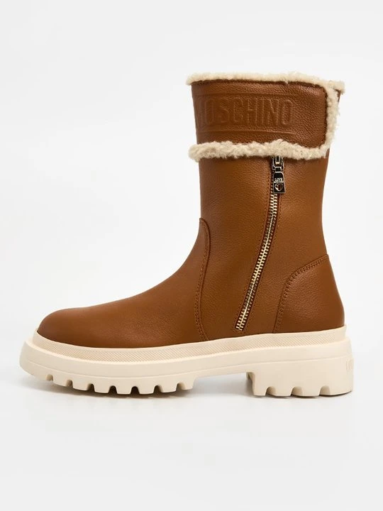Zdjęcie produktu Kozaki na platformie LOVE MOSCHINO brązowy