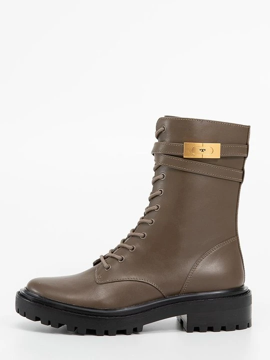 Zdjęcie produktu Kozaki na platformie Tory Burch oliwkowy