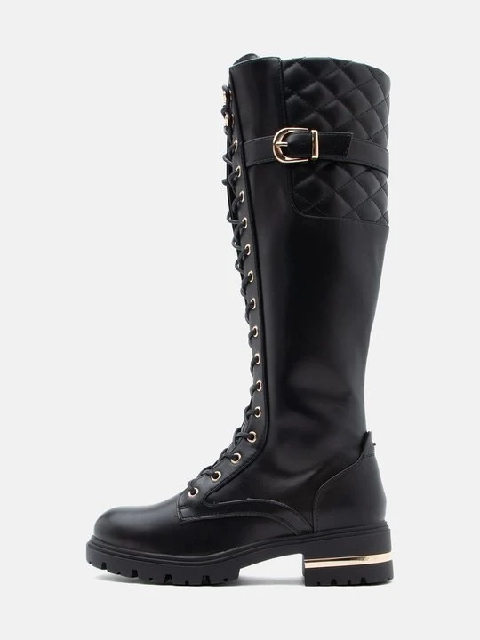 Zdjęcie produktu Kozaki sznurowane Anna Field Wide Fit By Zalando czarny