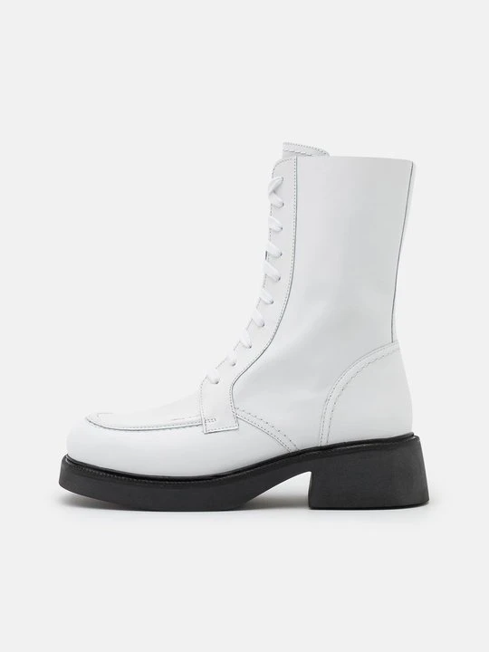 Zdjęcie produktu Kozaki sznurowane Topshop mleczny