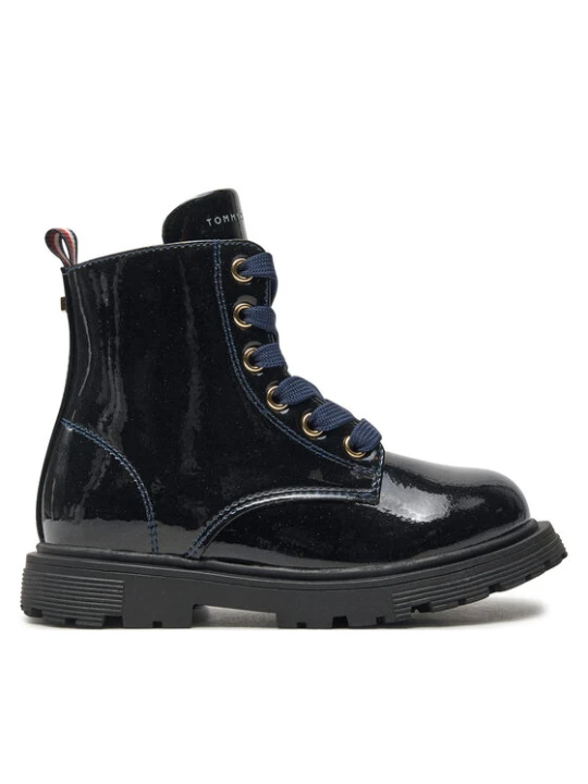Zdjęcie produktu Kozaki Tommy Hilfiger Lace-Up Bootie T1A5-33564-1237 M Granatowy
