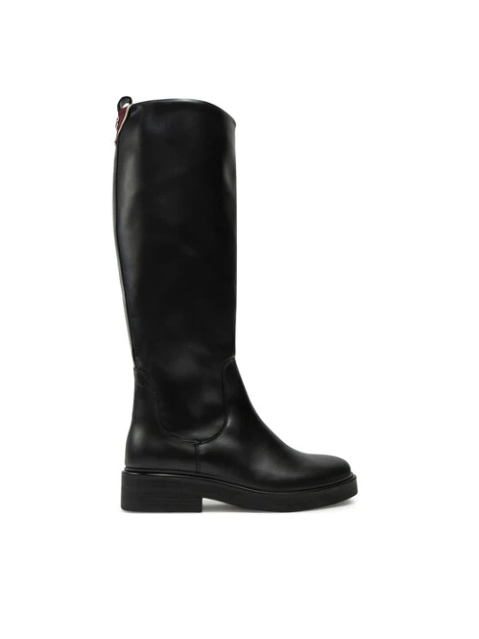 Zdjęcie produktu Kozaki Tommy Hilfiger Premium Leather Long Boot FW0FW08180 Czarny