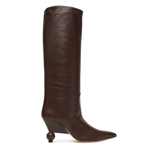 Zdjęcie produktu Kozaki Weekend Max Mara Tasca 2525796075600 Brązowy