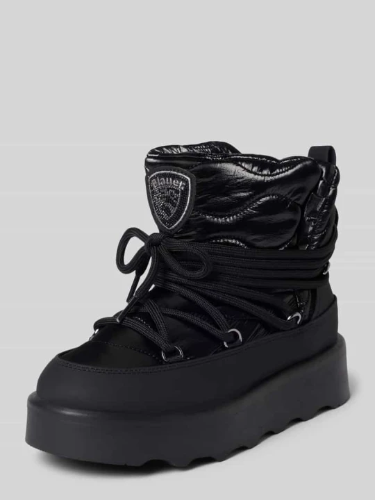 Zdjęcie produktu Kozaki z naszywką z logo Blauer Usa Czarny
