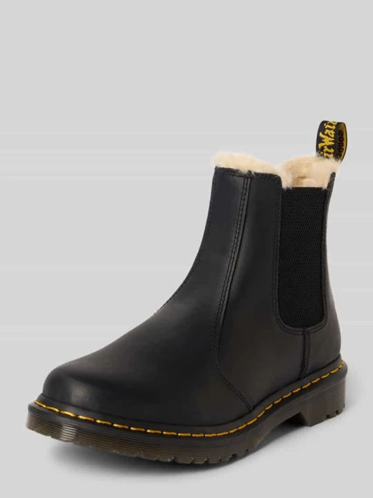 Zdjęcie produktu Kozaki z naturalnej skóry model 'Leonore' Dr. Martens Czarny