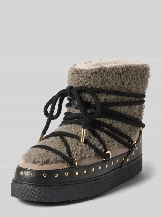 Zdjęcie produktu Kozaki z obszyciem w kontrastowym kolorze model 'Curly Rock' Inuikii