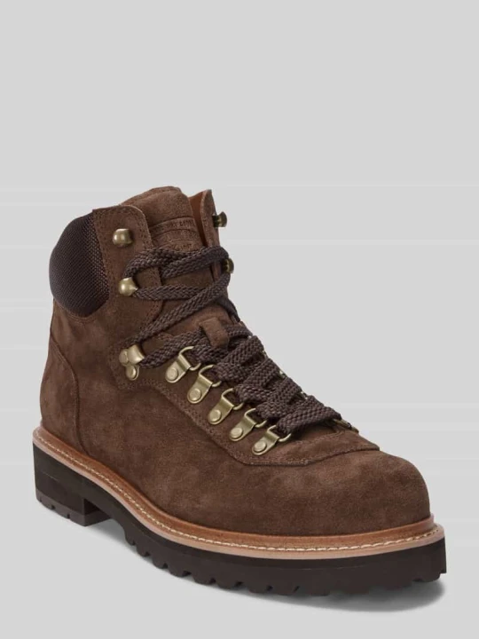 Zdjęcie produktu Kozaki z profilowaną podeszwą Polo Ralph Lauren Ciemnobrązowy