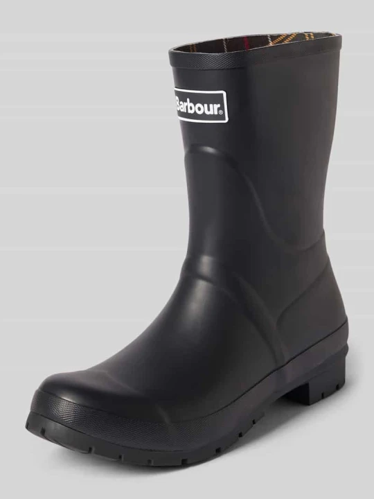 Zdjęcie produktu Kozaki z wytłaczanym logo model 'Welly' Barbour Czarny