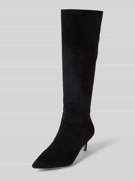 Zdjęcie produktu Kozaki ze skóry naturalnej na szpilce model ‘Mckay’ Lauren Ralph Lauren Czarny