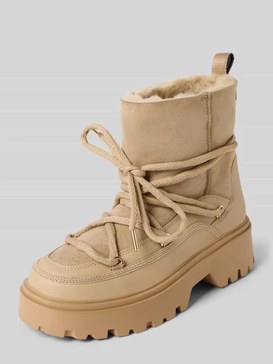 Zdjęcie produktu Kozaki ze skóry naturalnej Tommy Hilfiger Beżowy